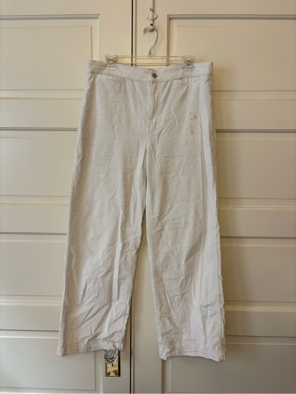 Madewell Wide Leg Jeans in Off-White